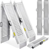 Najazdy samochodowe DRIVE, składane, zestaw 2 sztuki, max 400kg, 160cm, srebrna