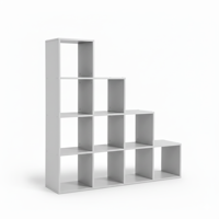 Półka magazynowa, regał KALLA, 129,5x29x129,5cm, biały