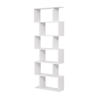 Regał/półka na książki PRESTON, 70x24x190,5cm, biały