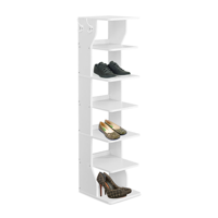 Półka na buty CINDY, 6 poziomów, 30x26,4x110,4 cm, biała