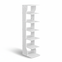 Półka na buty CINDY, 6 poziomów, 30x26,4x110,4 cm, biała