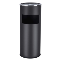 Stojący popielnik z koszem na śmieci SMOKE, 60,5x24,5 cm, czarny