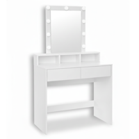 Toaletka VANESA z oświetleniem, 80x40x145cm, biała