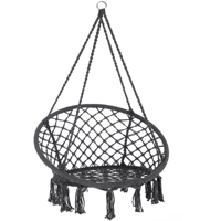 Wiszące krzesło BOHO, Ø61cm, antracytowa  