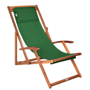 Leżak ogrodowy SIENA, 60x94cm, zielona  