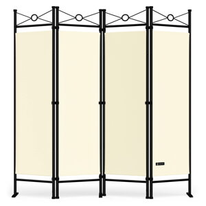 Parawan LUCCA, 163x180cm, kremowa