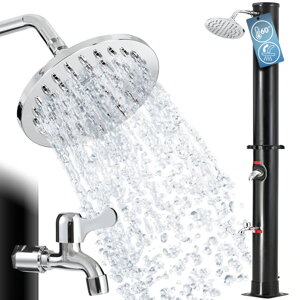 Prysznic solarny DELFINA, 20l, czarna  