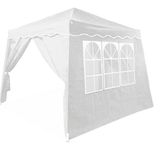 Namiot imprezowy/pawilon CAPRI z 2 ścianami bocznymi, ochrona UV 50+ 3x3m, kolor biały
