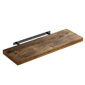 Półka ścienna FIGO+ z konsolą, 70cm, ciemny dąb