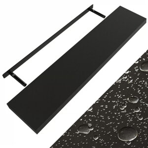 Półka ścienna FIGO + z konsolą, 110cm, czarna