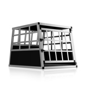 Transporter dla psa BRUNO, 70x54x51cm, srebrna/czarna