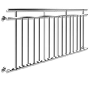 Francuski balkon ZOE, 225x90cm, srebrna