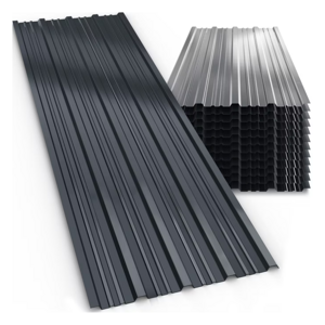 Blacha trapezowa ARON, zestaw 12 sztuk, antracytowa, 129×46 cm