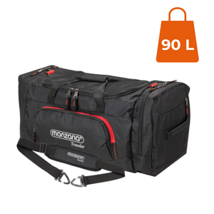 Torba podróżna na ramię JERGY, 90 l, 65x32x33 cm, czarna