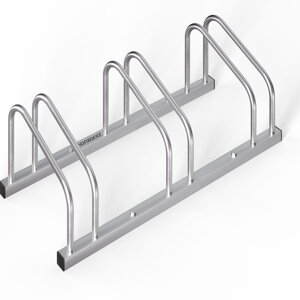 Stojak na 3 rowery BIKE, 71x32x27cm, srebrna  