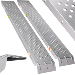 Najazdy samochodowe MARA, zestaw 2 sztuki, 400kg, 150cm, srebrna