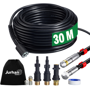 Zestaw do czyszczenia rur Premium, 30m, czarna  