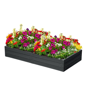 Podwyższona grządka WOODY 149x75,6x25cm, antracytowa  