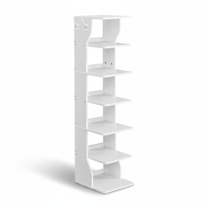 Półka na buty CINDY, 6 poziomów, 30x26,4x110,4 cm, biała