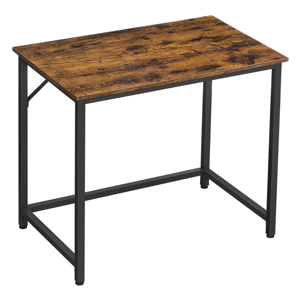Biurko URBAN w stylu industrialnym, 80x50x75 cm, brązowy/czarny