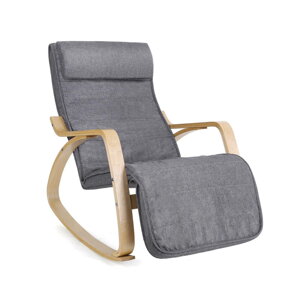 Fotel bujany SWING, max obciążenie 150kg, 67x115x91cm, szara