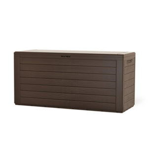 Pojemnik do przechowywania WOODEBOX, 280L, 120x46x57cm, ciemny brąz  