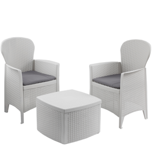 Zestaw ogrodowy TREE, 3-częściowy, biała