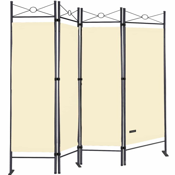 Parawan LUCCA, 163x180cm, kremowa