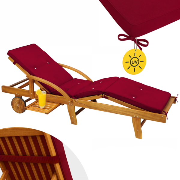 Mata na leżak TAMI SUN, 195x55x5cm, czerwony