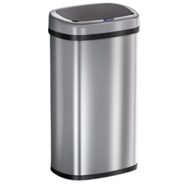 Kosz na śmieci DEUS z czujnikiem, 58 litrów, srebrna