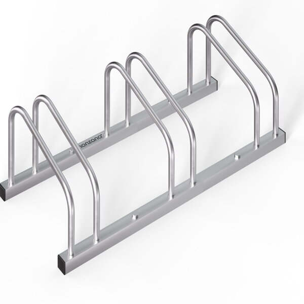 Stojak na 3 rowery BIKE, 71x32x27cm, srebrna  