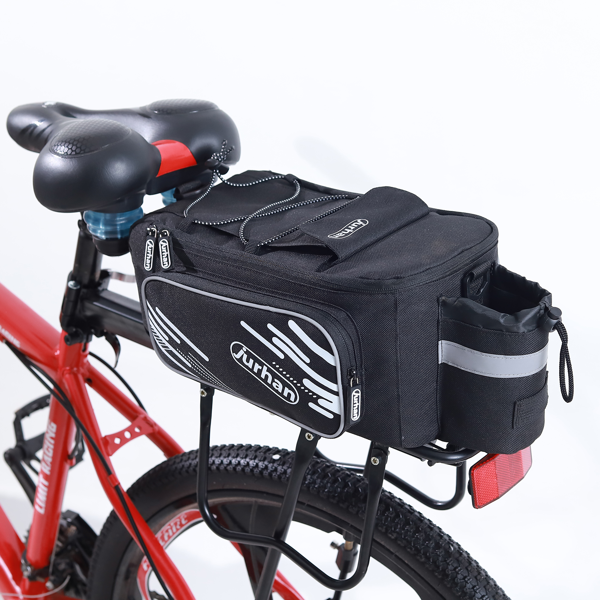 Torba na rower BIKER, 13l, 35x23x15cm, czarna
