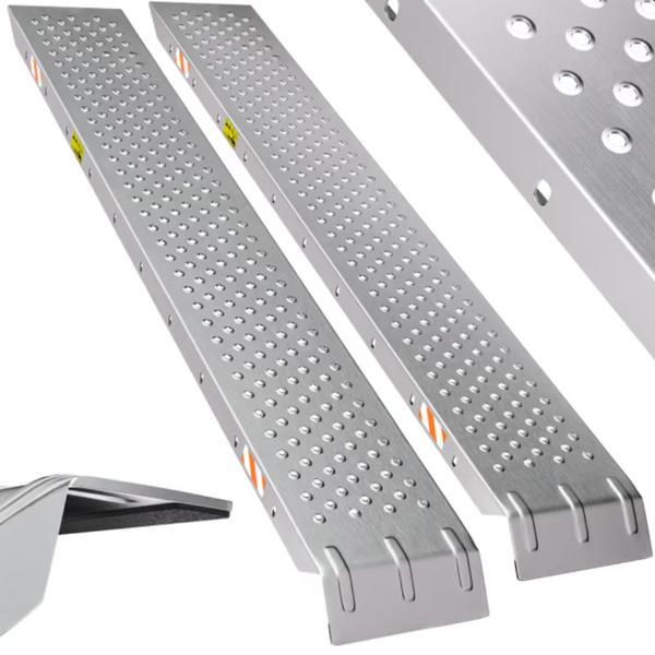 Najazdy samochodowe MARA, zestaw 2 sztuki, 400kg, 150cm, srebrna