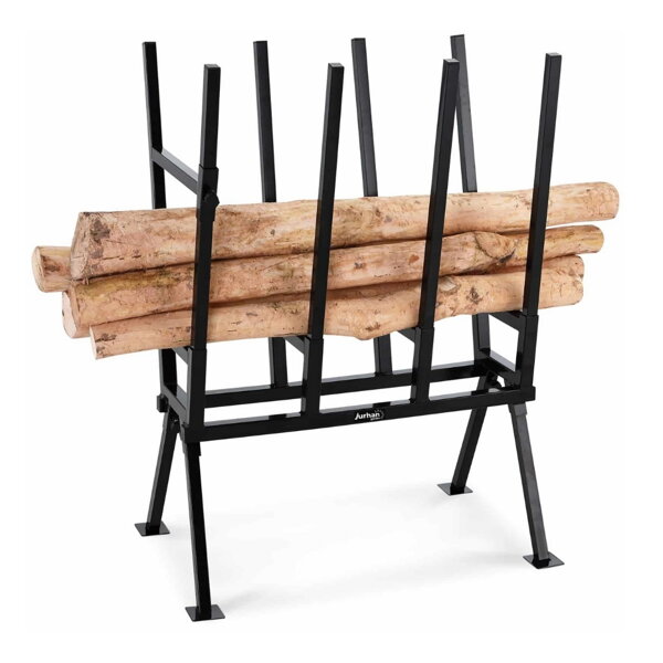Stalowy koziołek do cięcia drewna , podstawa z ramieniem hamulca, 80 x 54 x 103 cm