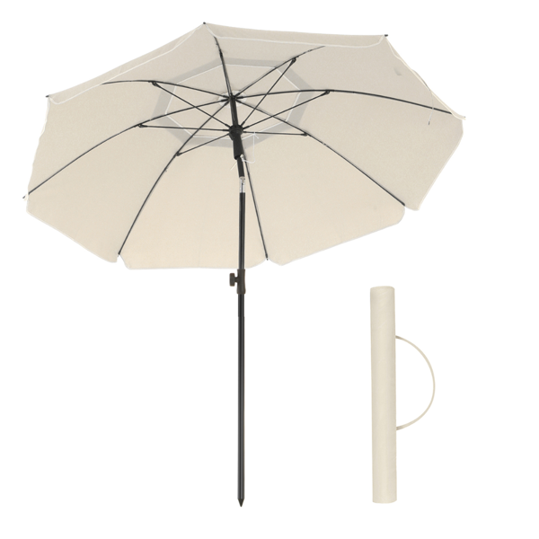Parasol SOLARA, Ø160 cm, beżowa