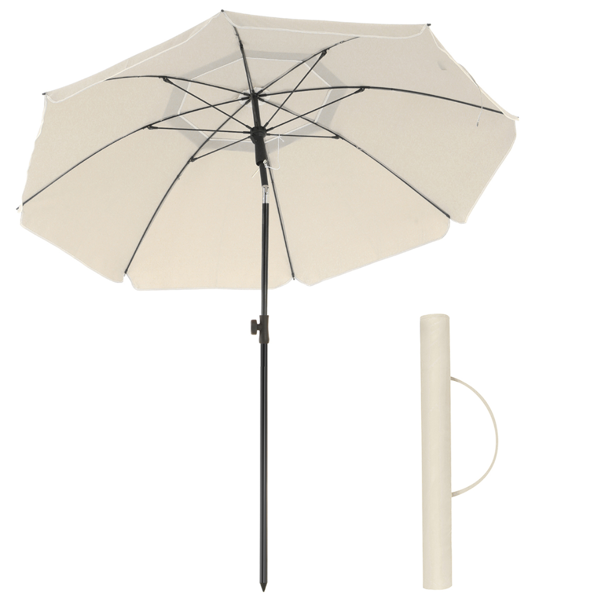 Parasol SOLARA, Ø200 cm, beżowa