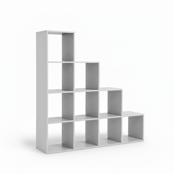 Półka magazynowa, regał KALLA, 129,5x29x129,5cm, biały