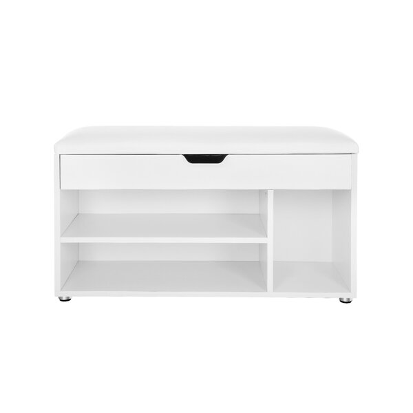 Szafka na buty z miejscem do przechowywania LUJZA, 80x30x44cm, biała